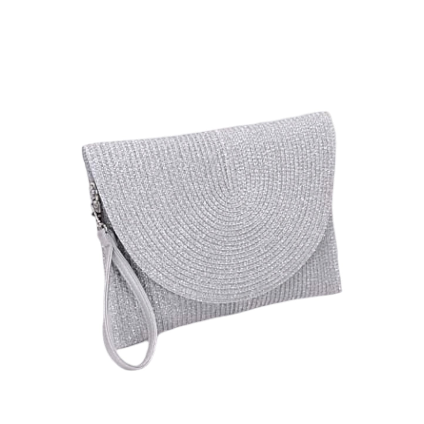 90023 Metallic Straw Clutch