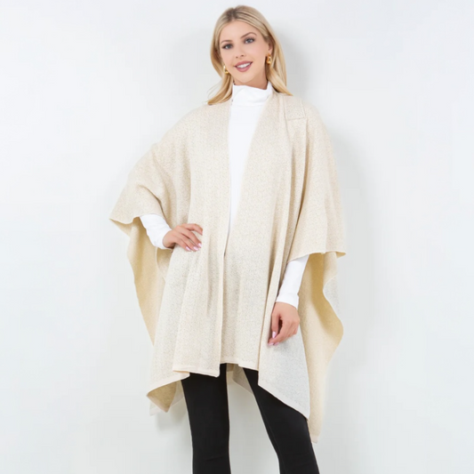 70076 Glitter Strap Ruana