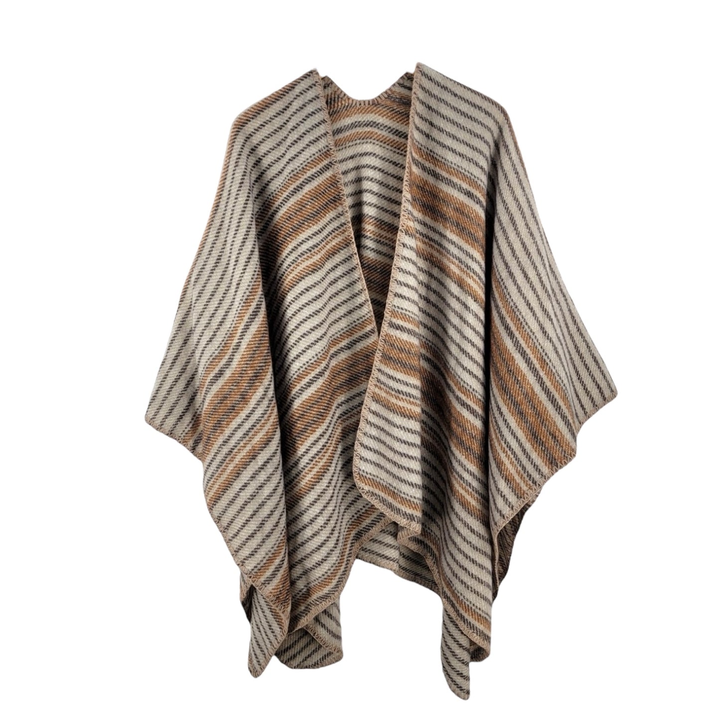 70081 Stripe Stitch Ruana