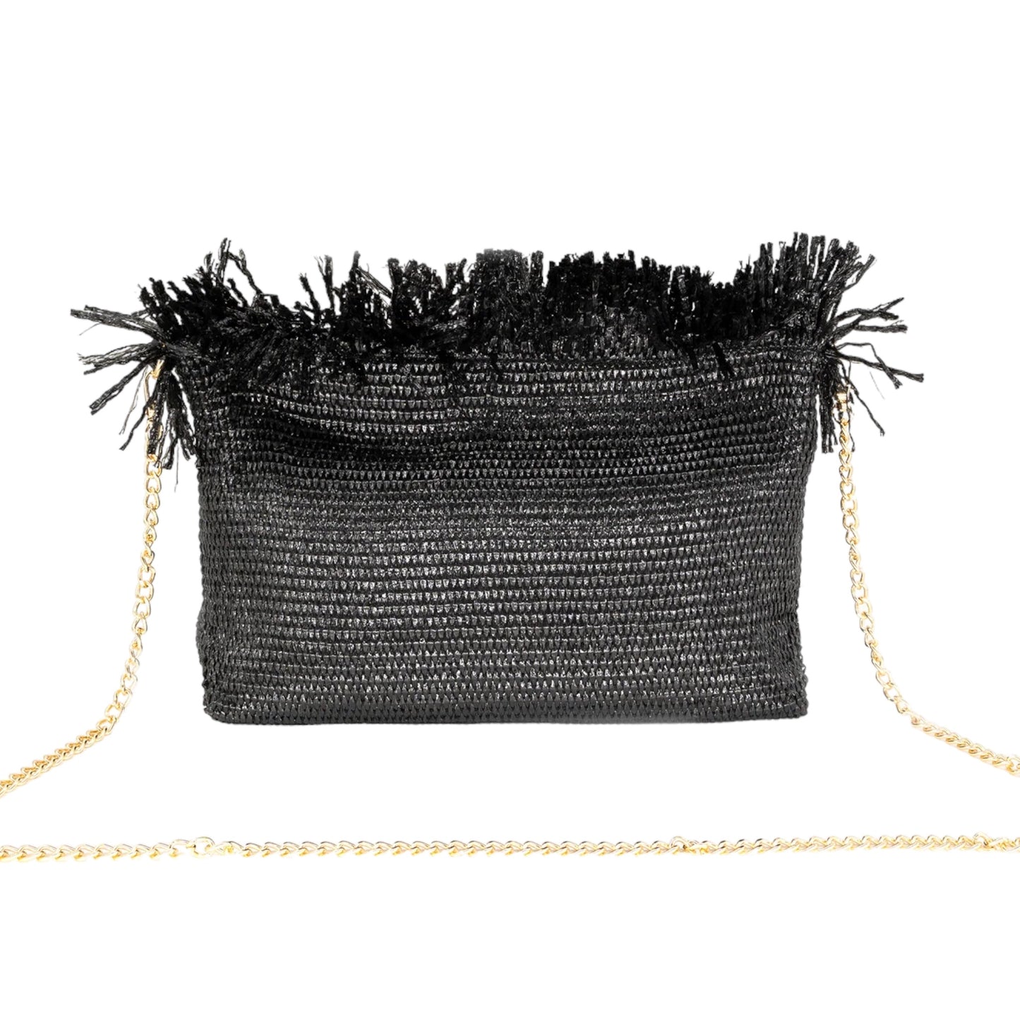 90069 Raffia Square CLutch
