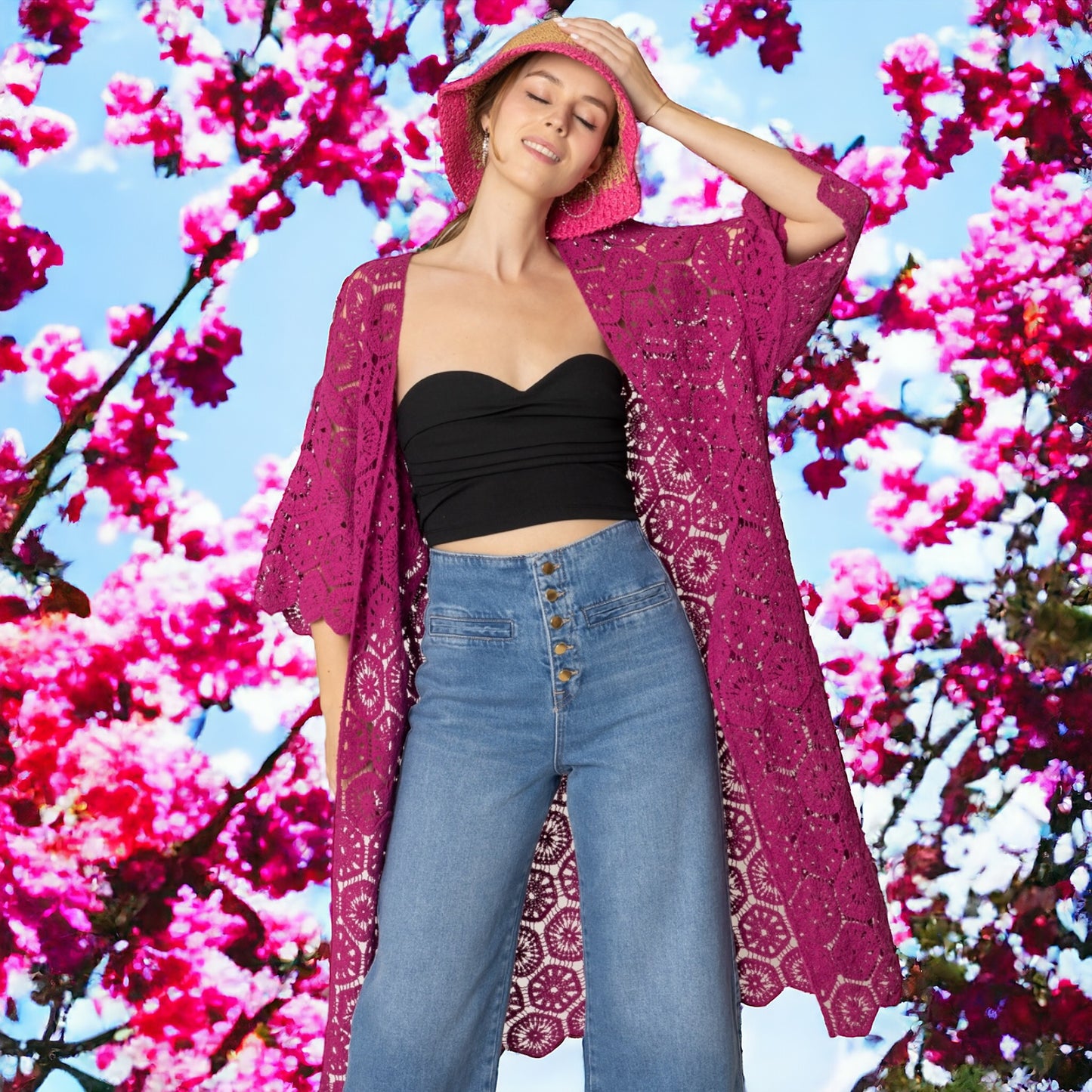 70451 Hollow Cardigan