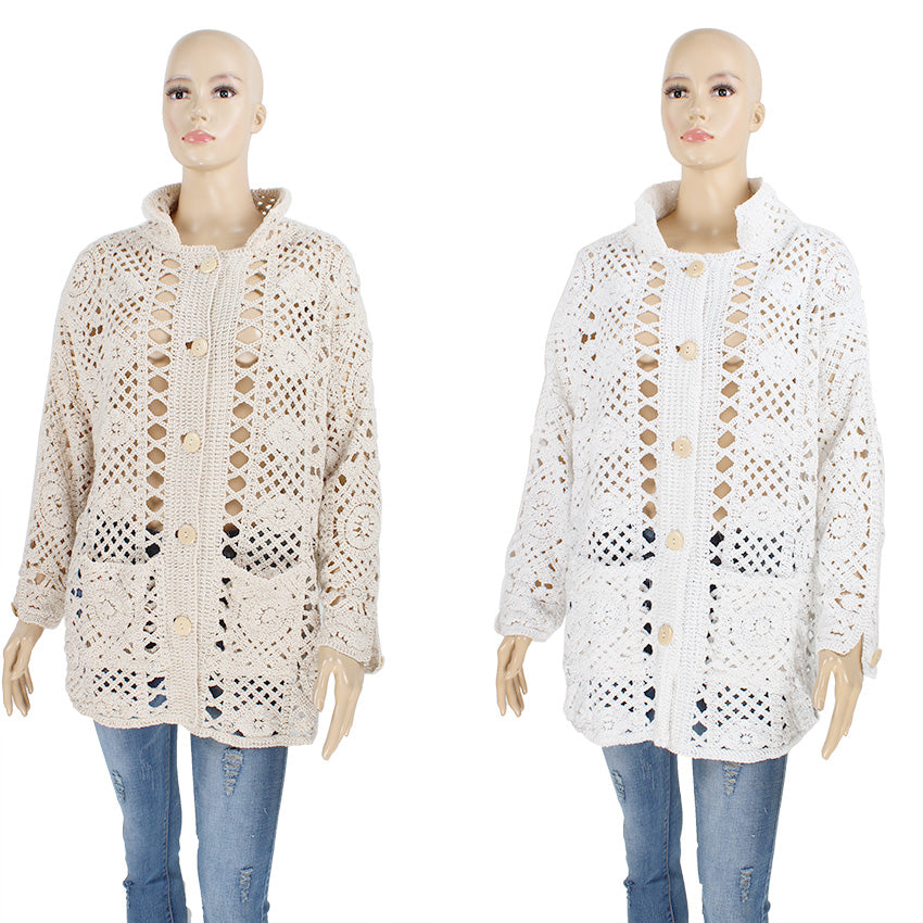 70085 Button Crochet Cardi