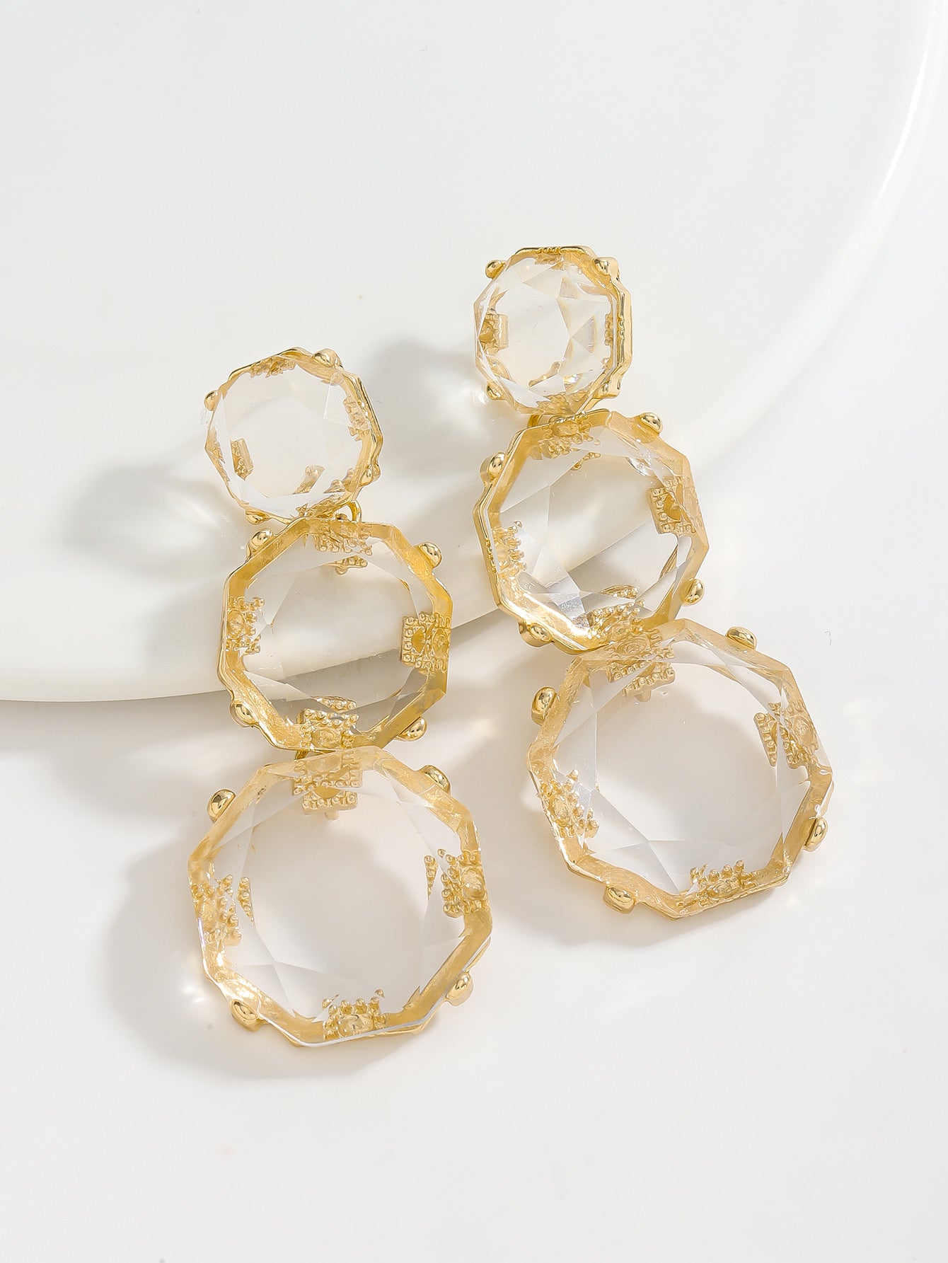 80078 Cluster Evening Earrings