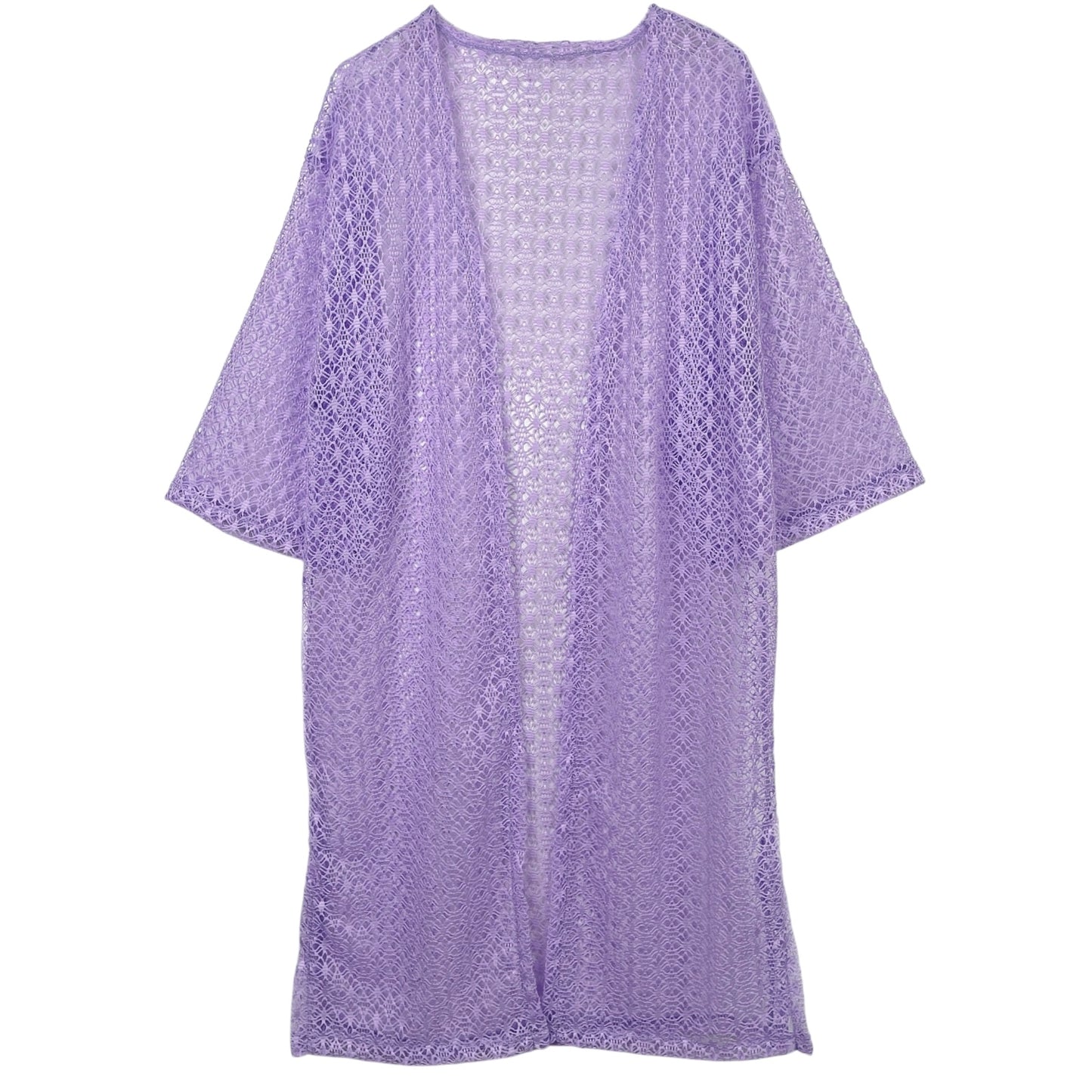 70354 Mesh Long Cardigan
