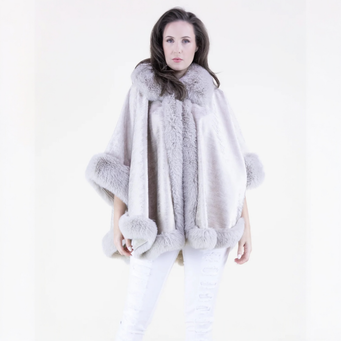 70114 Luster Suede Cape