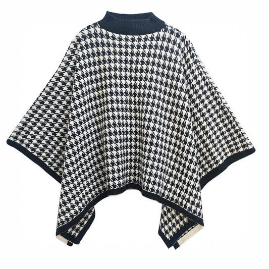 70245 Houndstooth Poncho