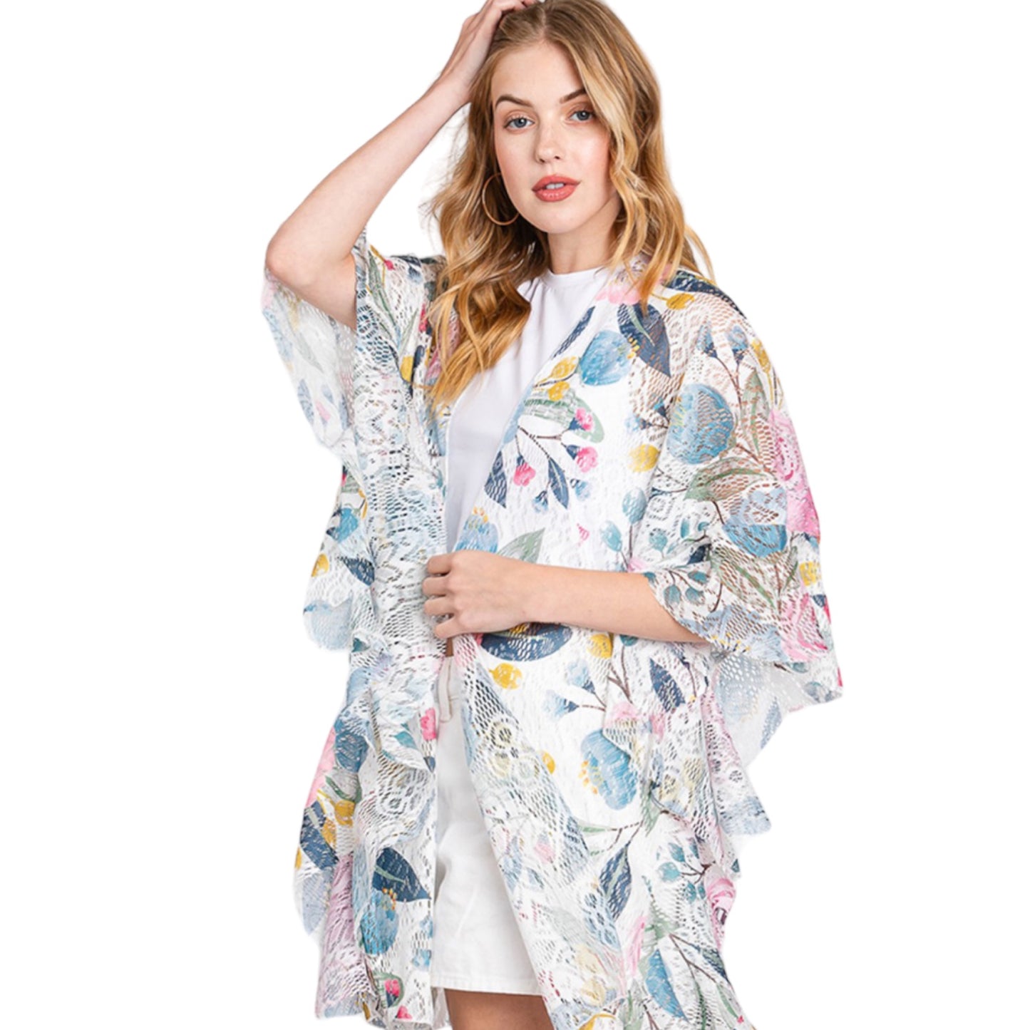 70369 Spring Crochet Kimono
