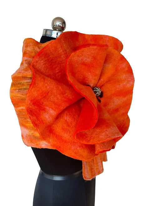 60034 Oriental Poppy Shawl