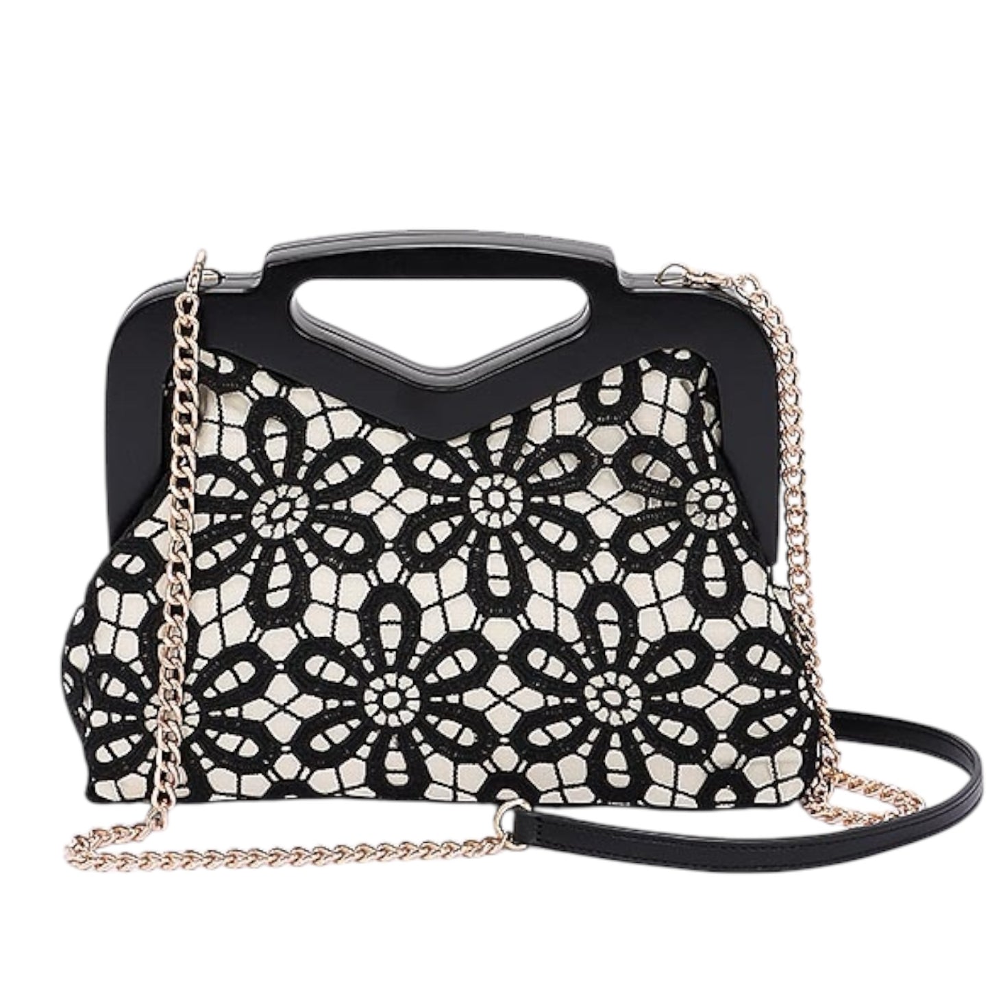 90026 Crochet Wood Clutch