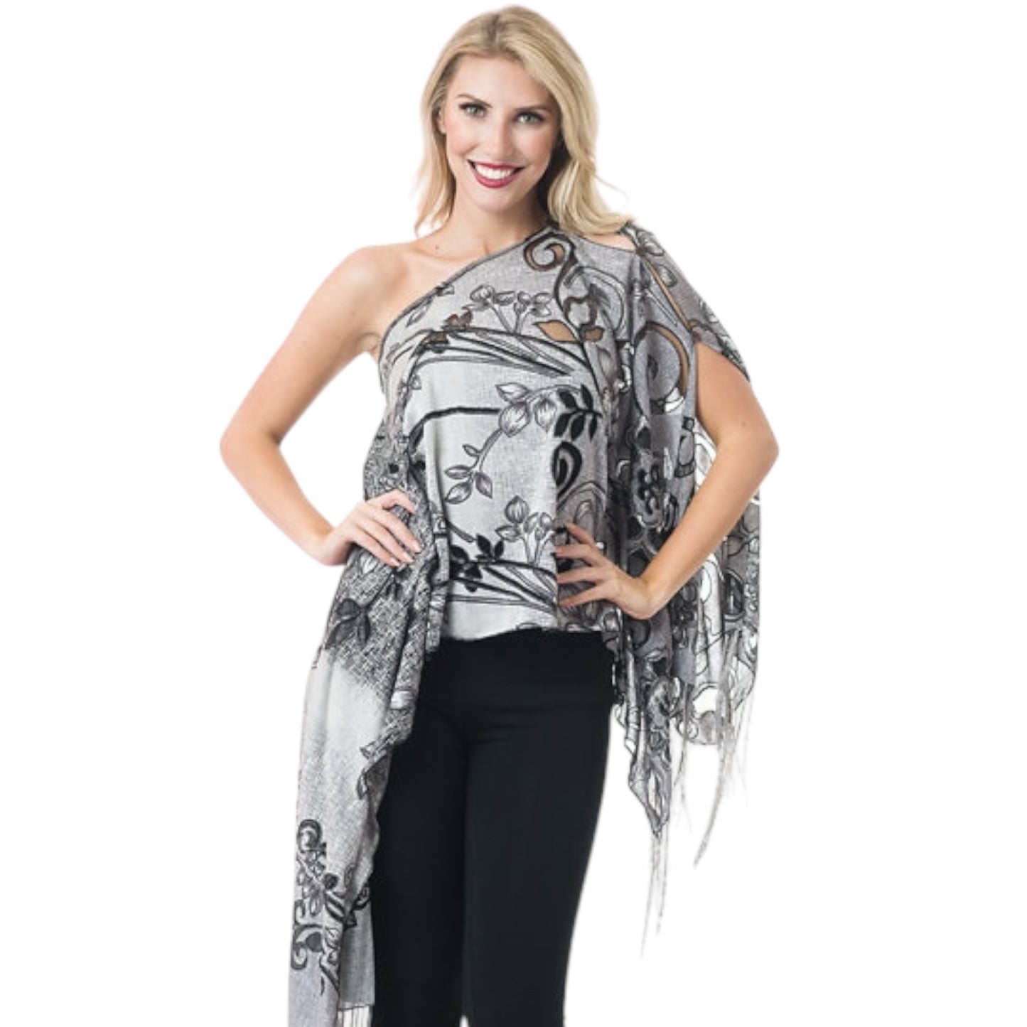 60044 Fancy 7 Way Scarf