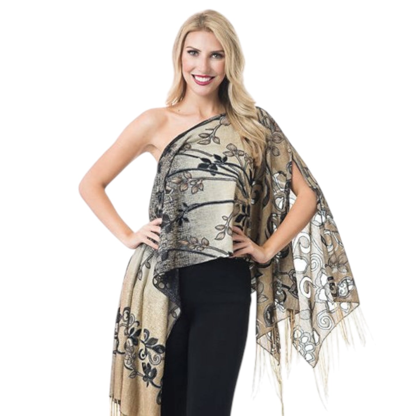 60044 Fancy 7 Way Scarf