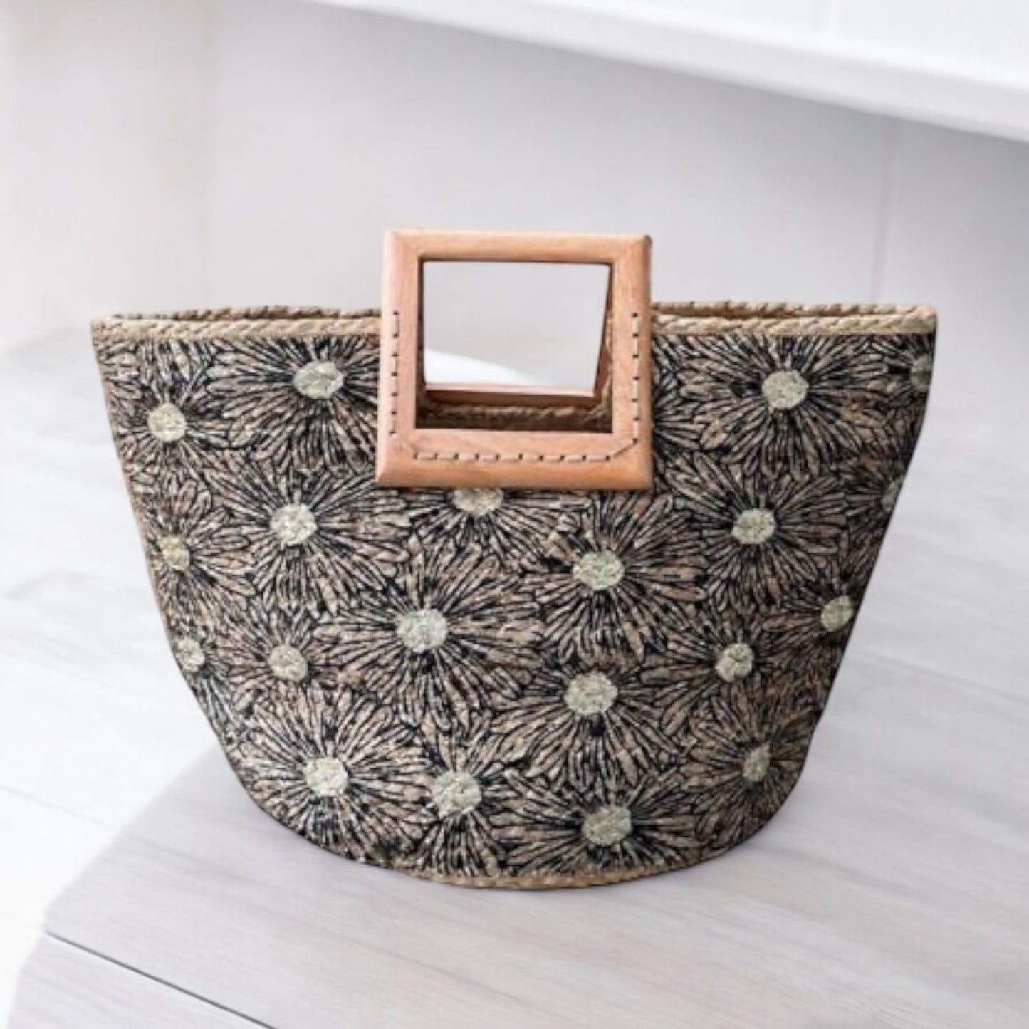 90093 W Square Jute Bag