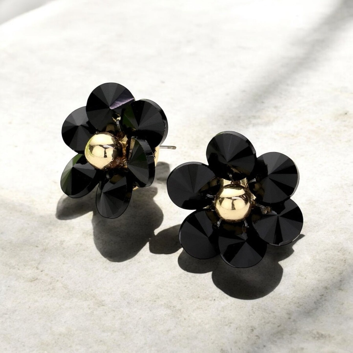 80160 Stone Flower Stud