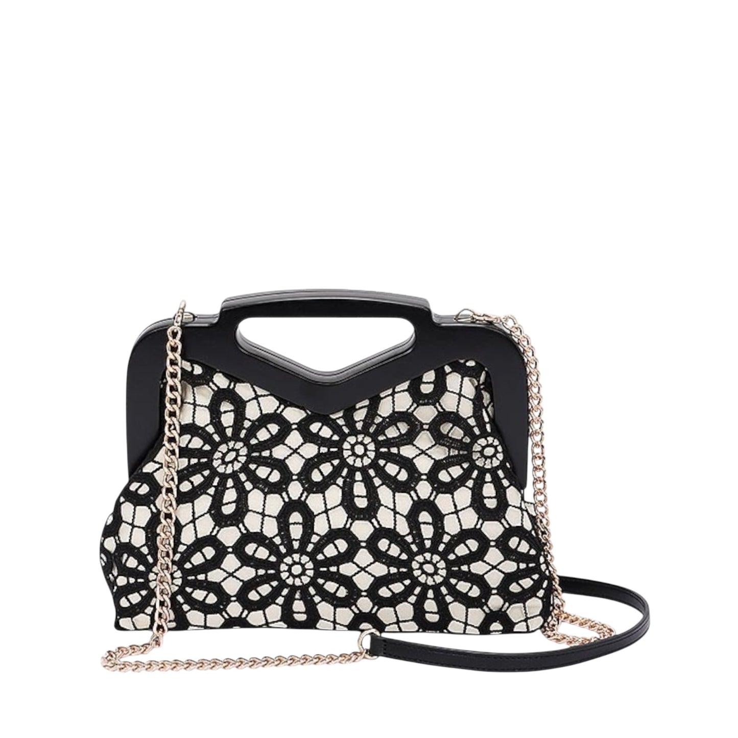 90026 Crochet Wood Clutch