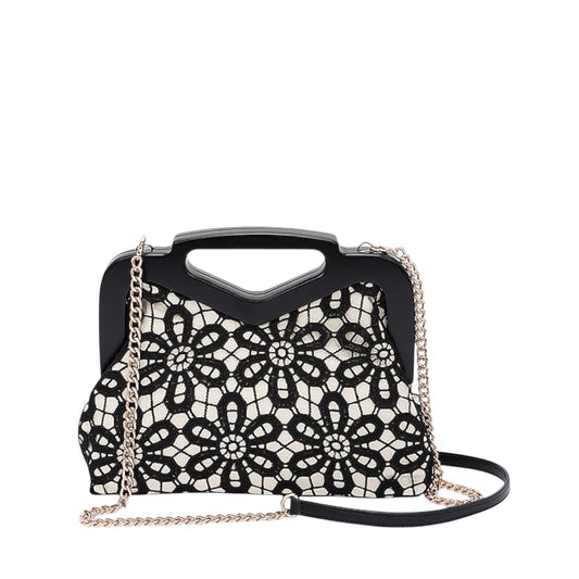 90026 Crochet Wood Clutch