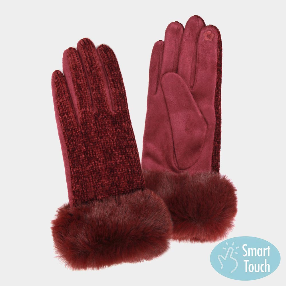 00118.3 Gloves - Chenille Furry