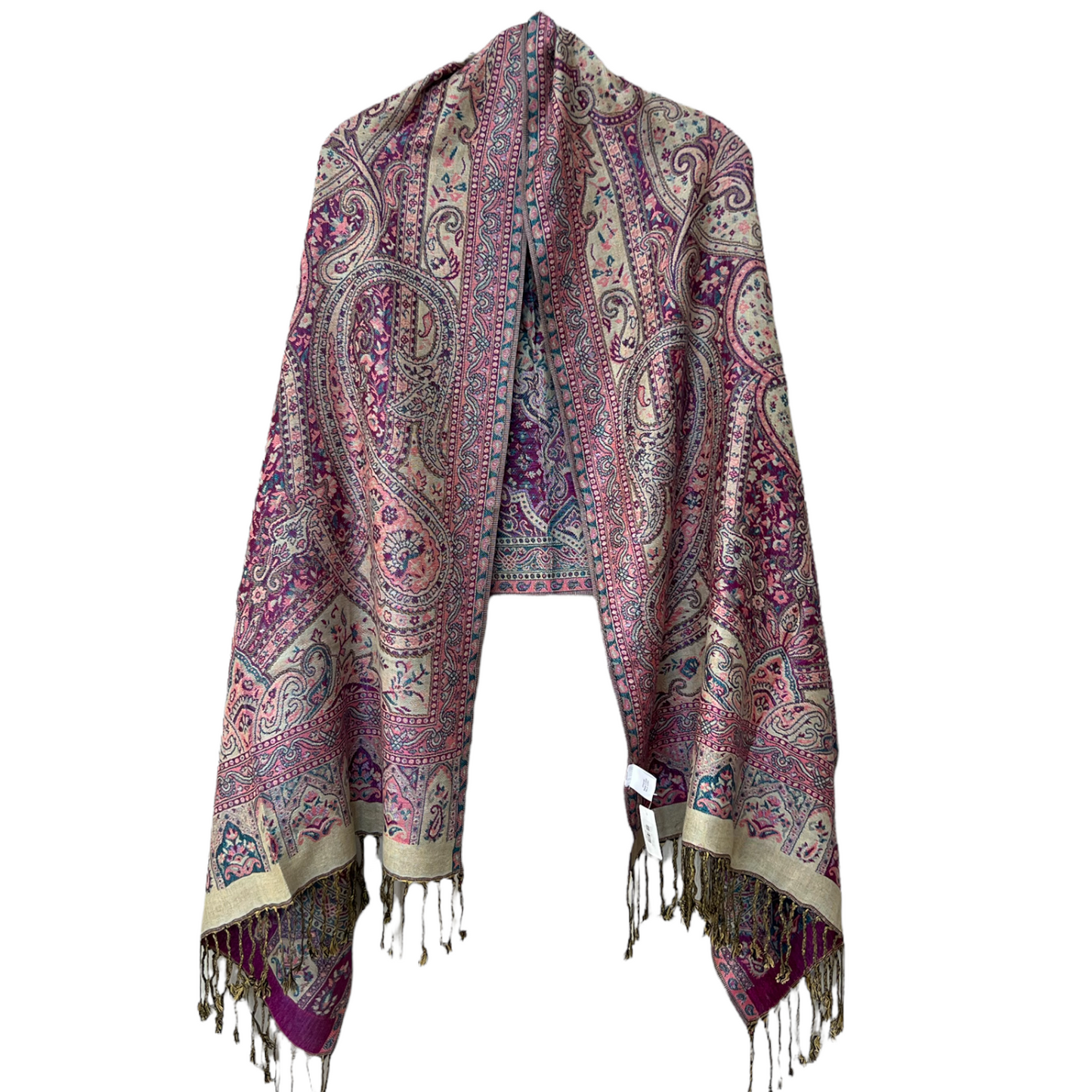 W30236.1 Long Paisley Pash Pink