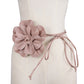 00347 Leather Flower Belt
