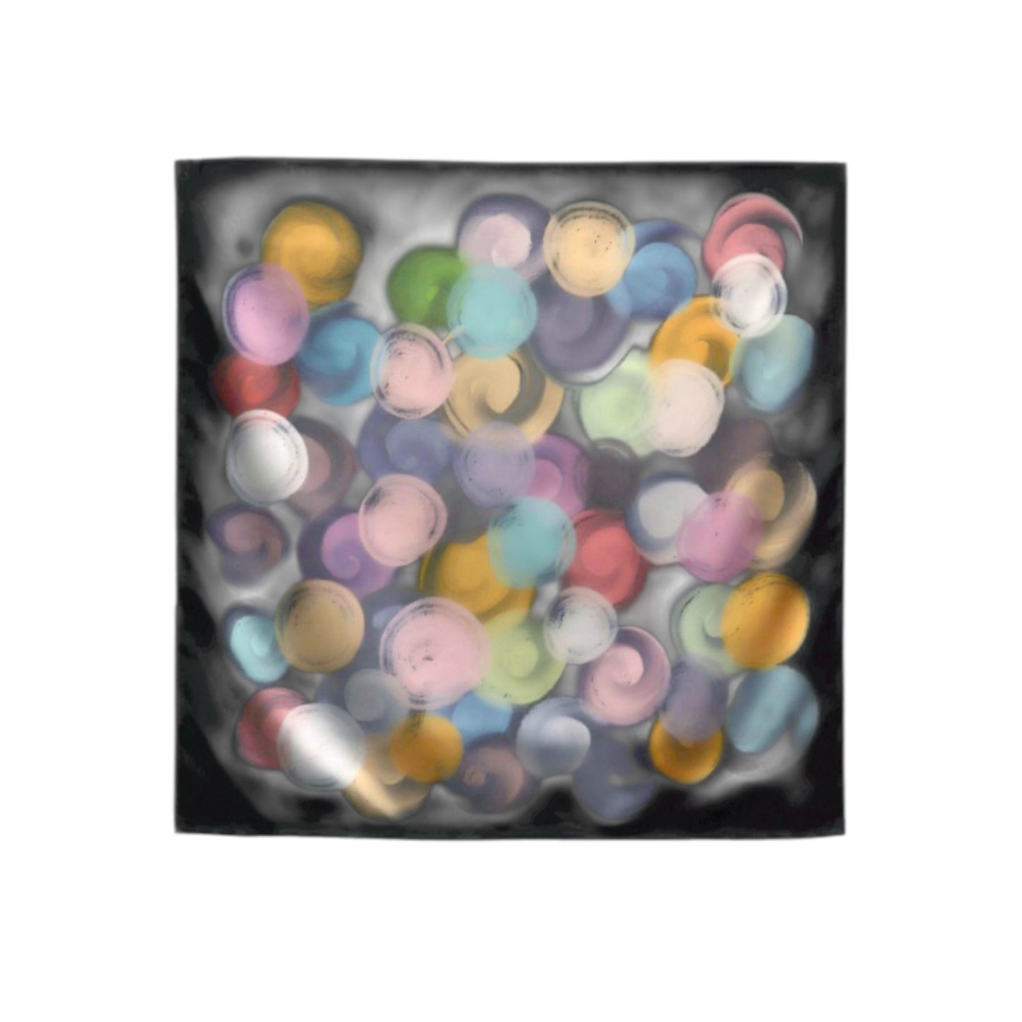 00124.32 Silk Square - Bubbles