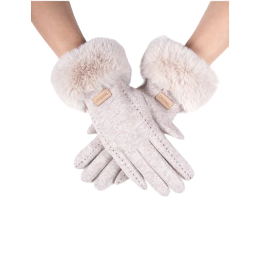 00115.3 Stylish Fur Gloves