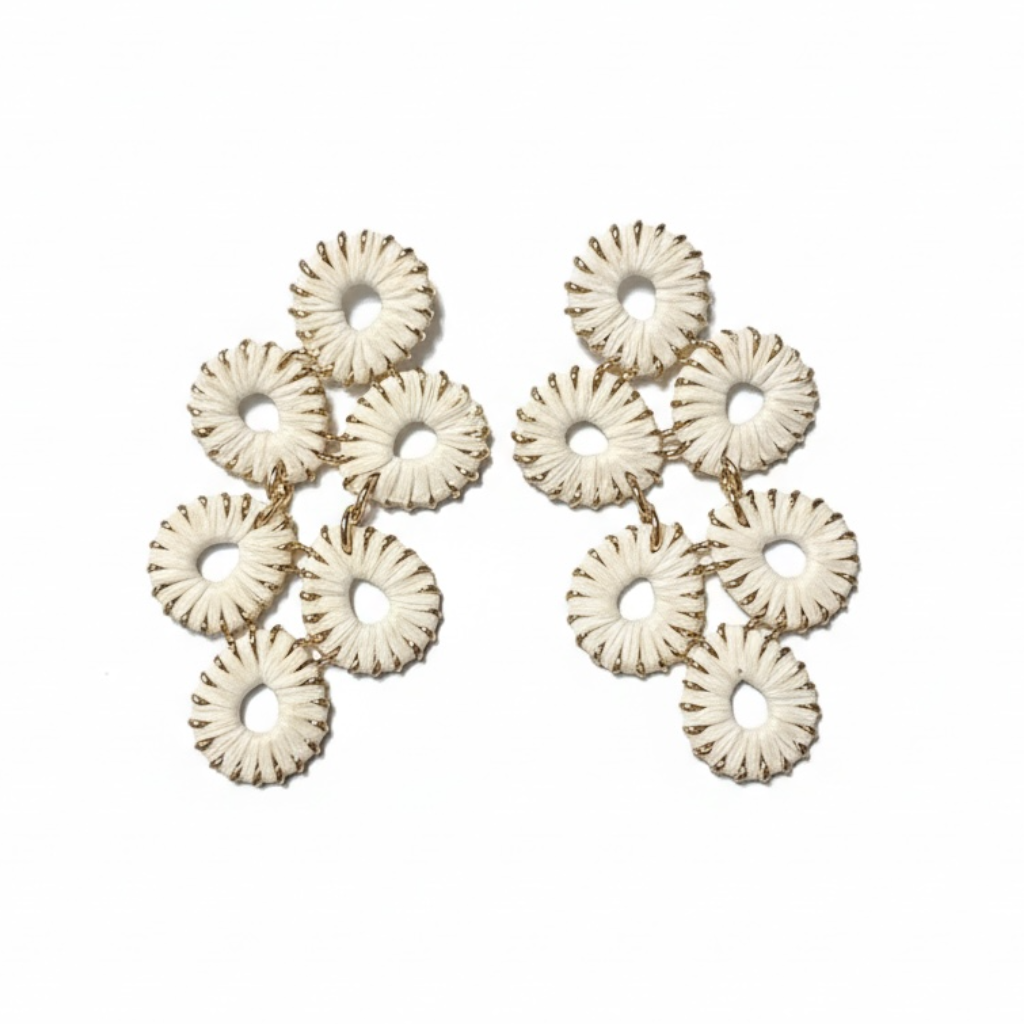 80187 Raffia Earrings