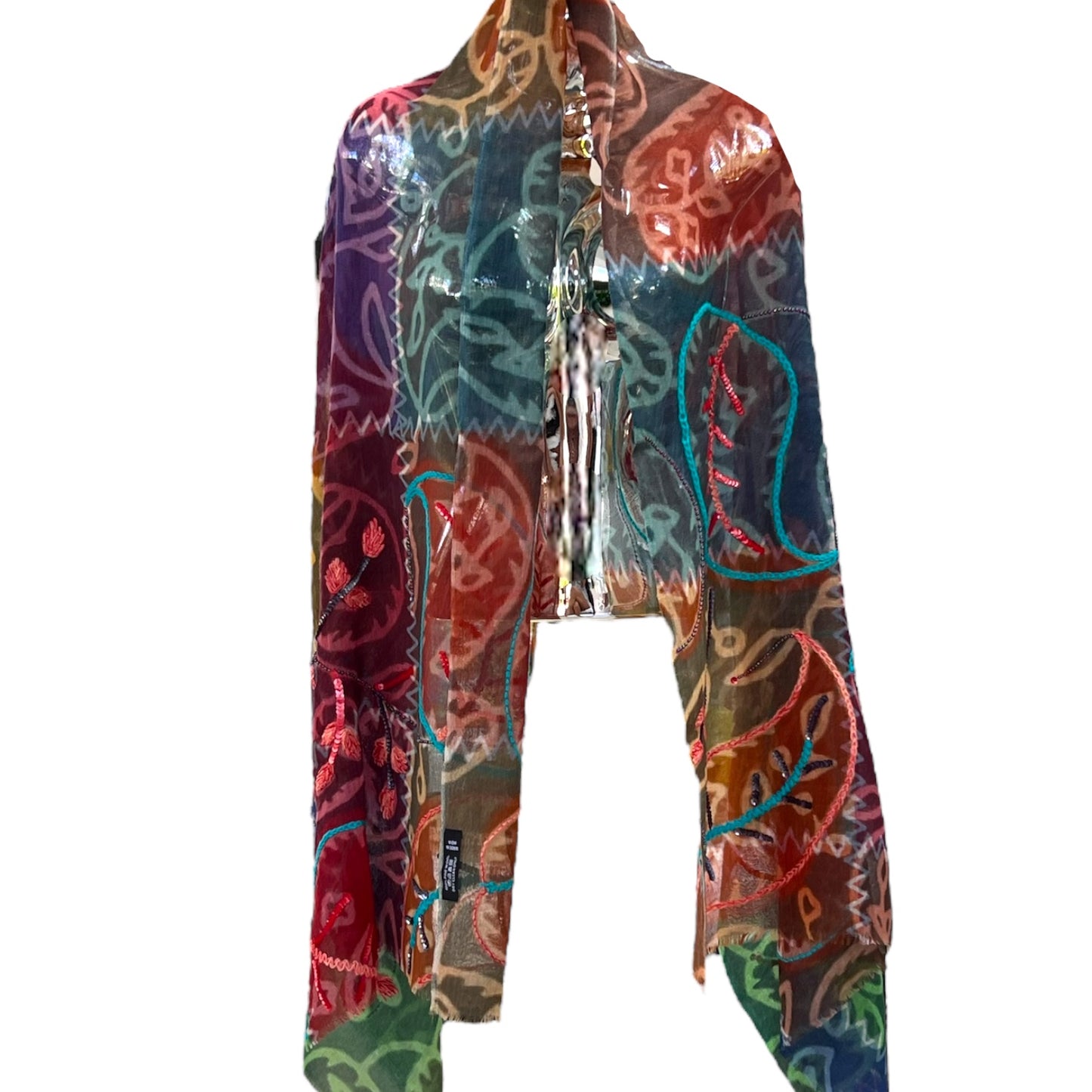 30954.9 Gem Embroidery Shawl