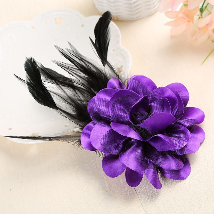 00253 Rose Feather Brooch