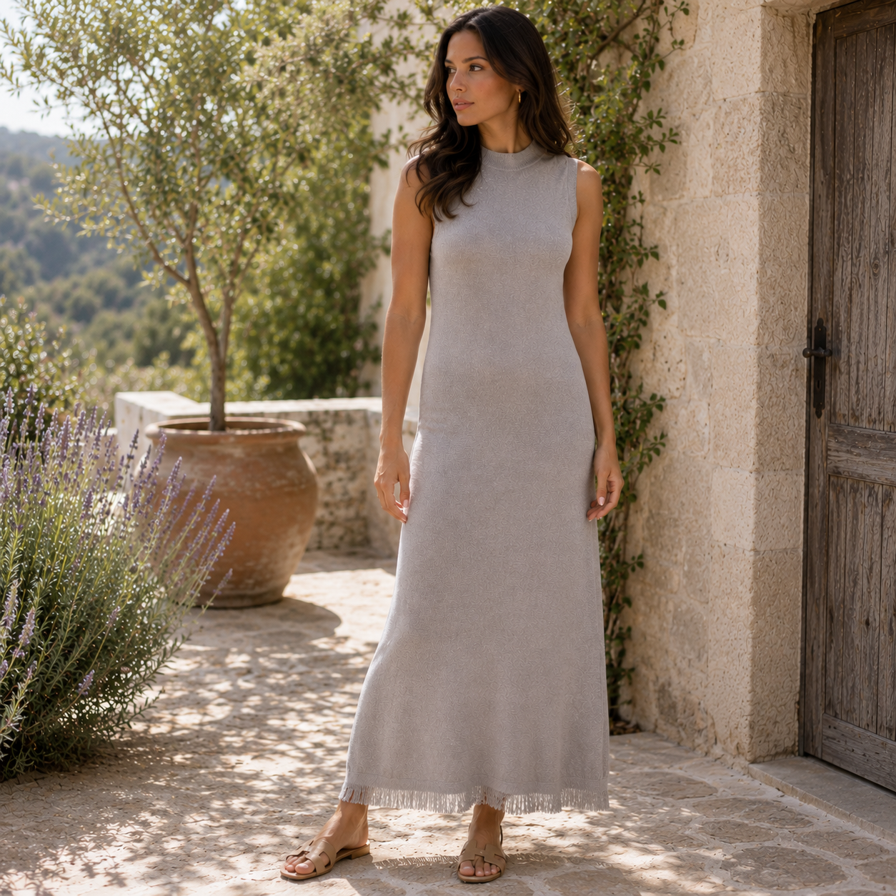 70358 Fringed Dress