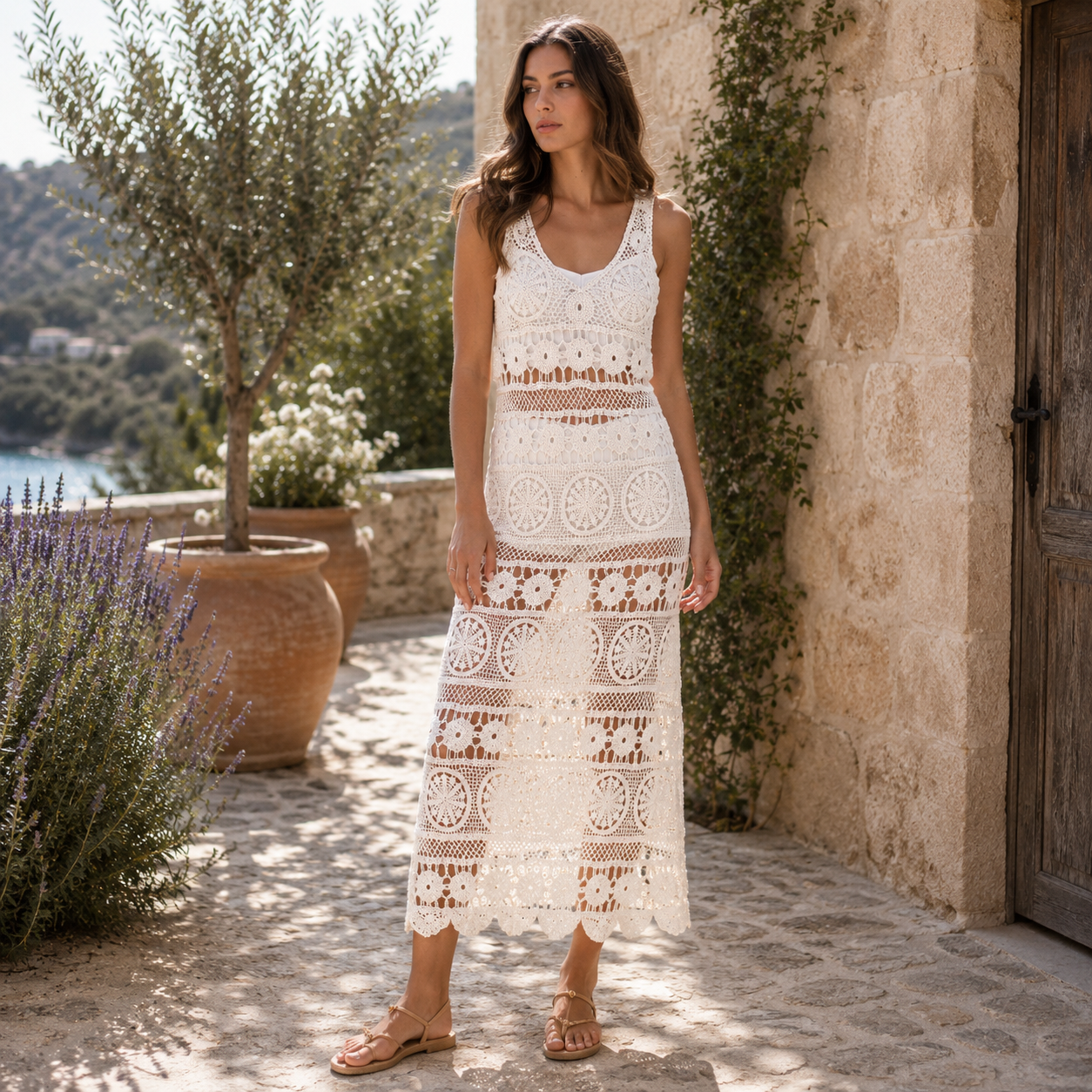 70156 Crochet Dress