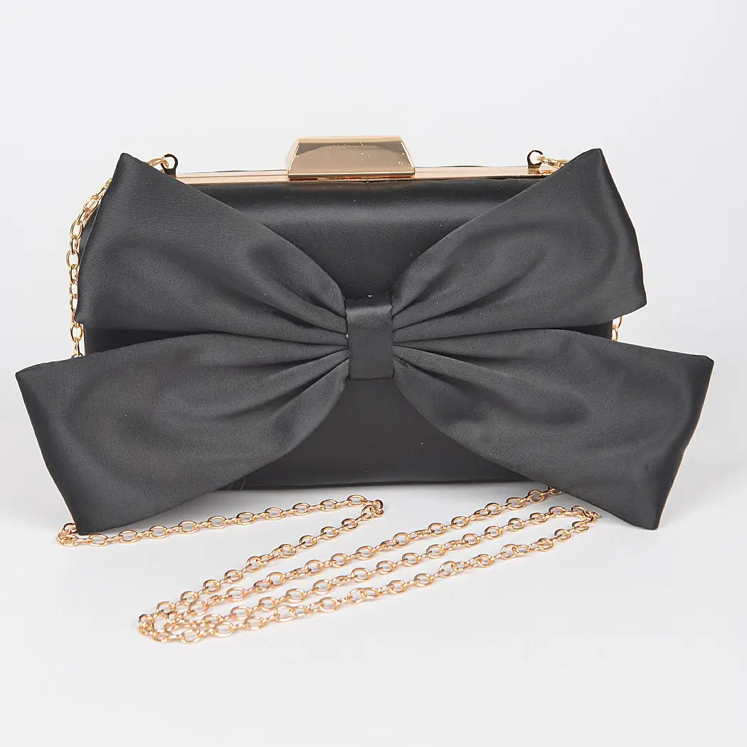 90118 Satin Bow Clutch