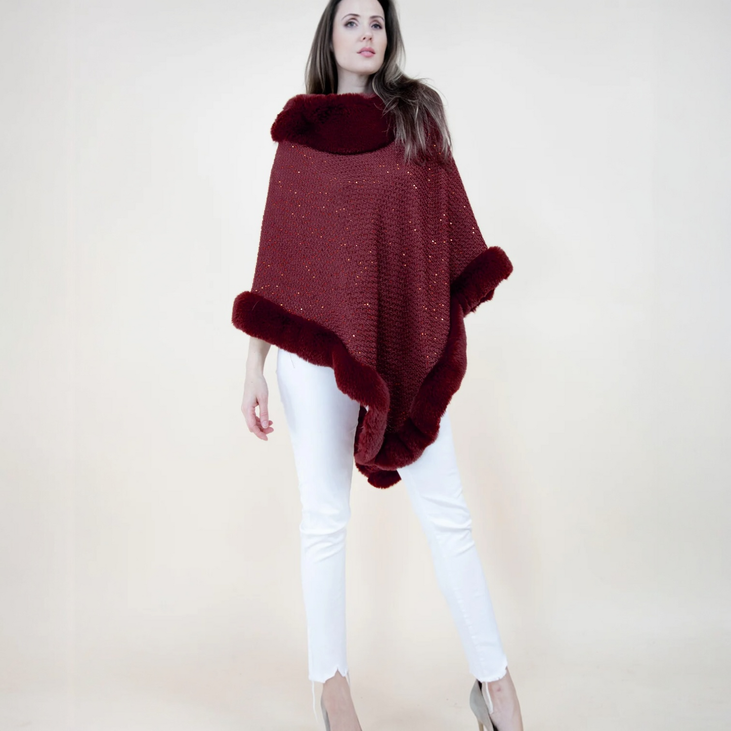 70249 Betsy Fur Poncho