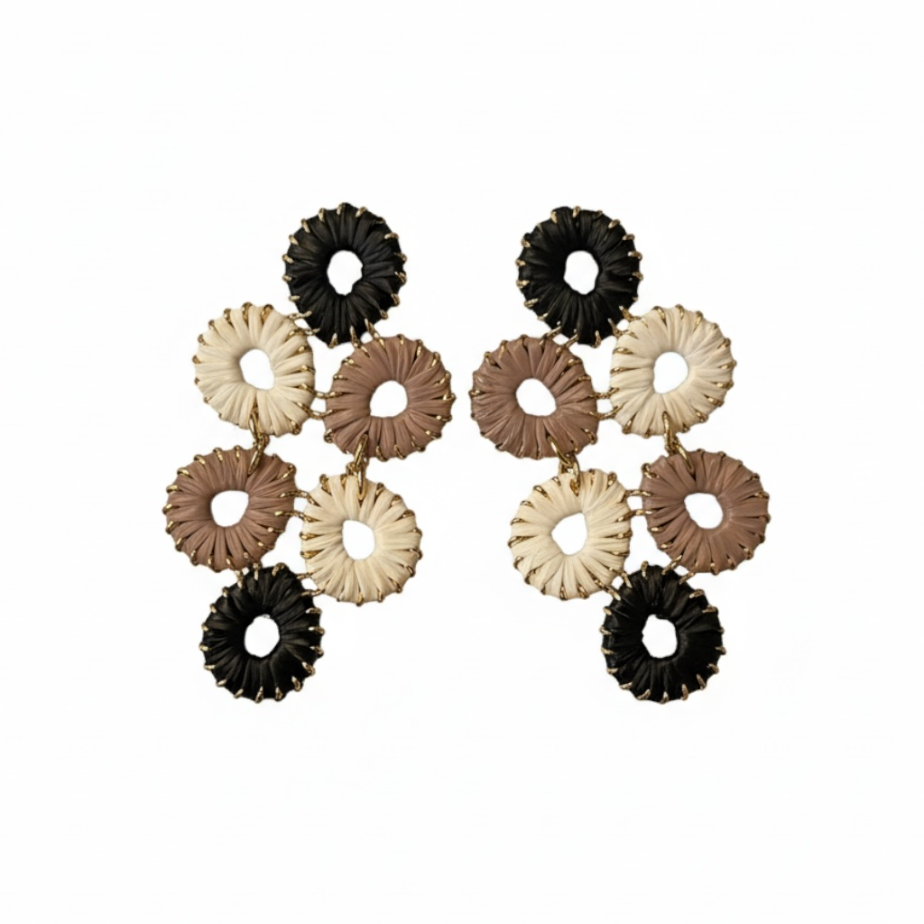 80187 Raffia Earrings