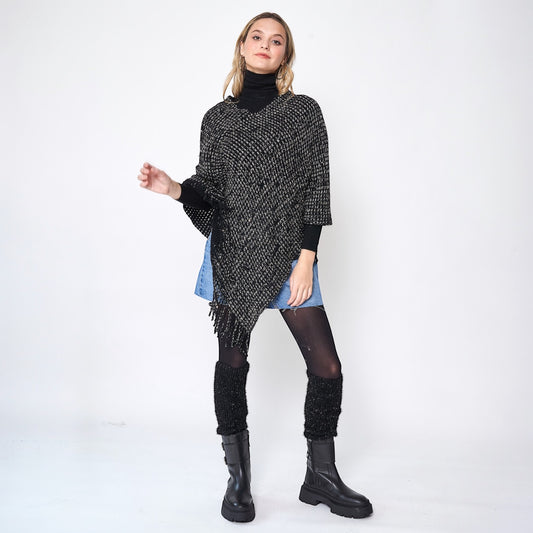 70264 Fringed Poncho