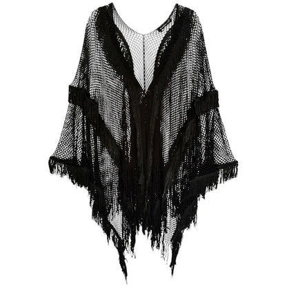 70246 Tassel Light Ruana
