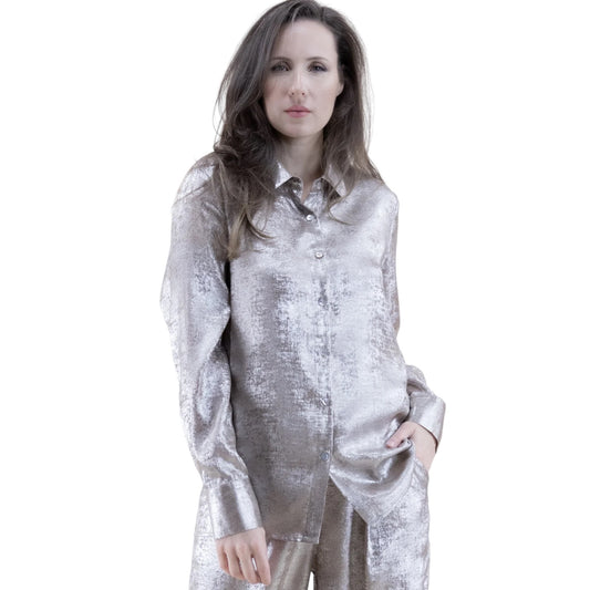 40100 Metallic Pant Set