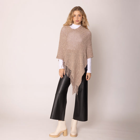 70264 Fringed Poncho