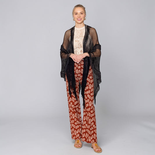 70246 Tassel Light Ruana