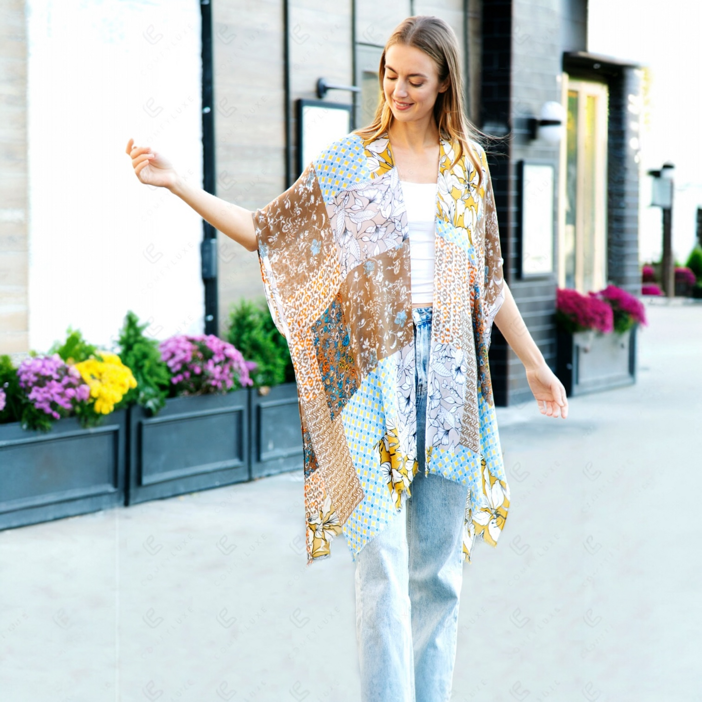 70053 Patchwork Kimono