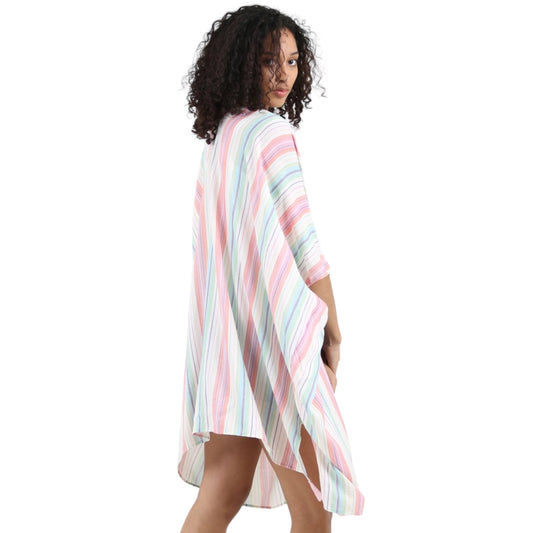 70098 Stripe Kimono