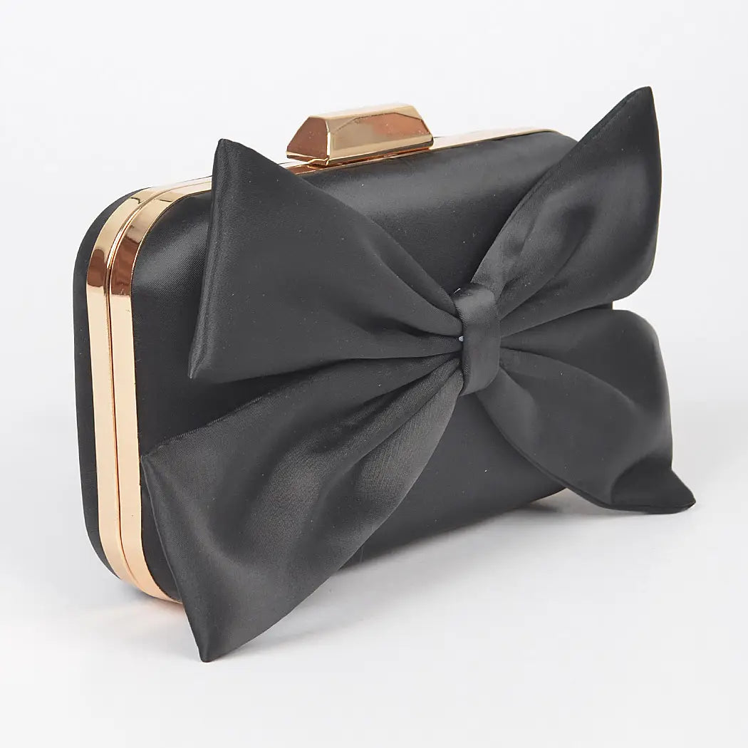 90118 Satin Bow Clutch