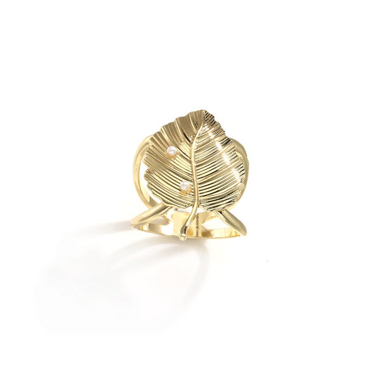 00024.13 Ring Scarf Leaf
