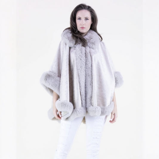 70114 Luster Suede Cape