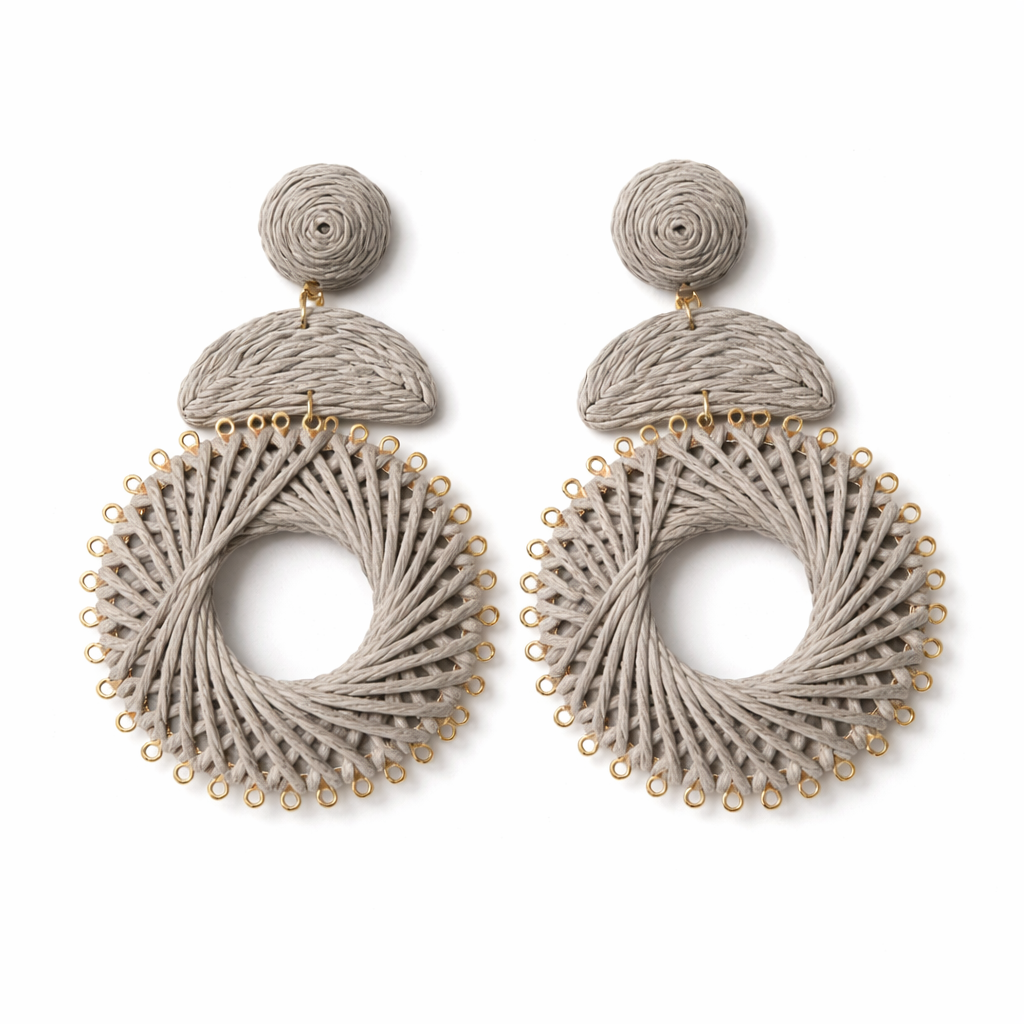 80187 Raffia Earrings