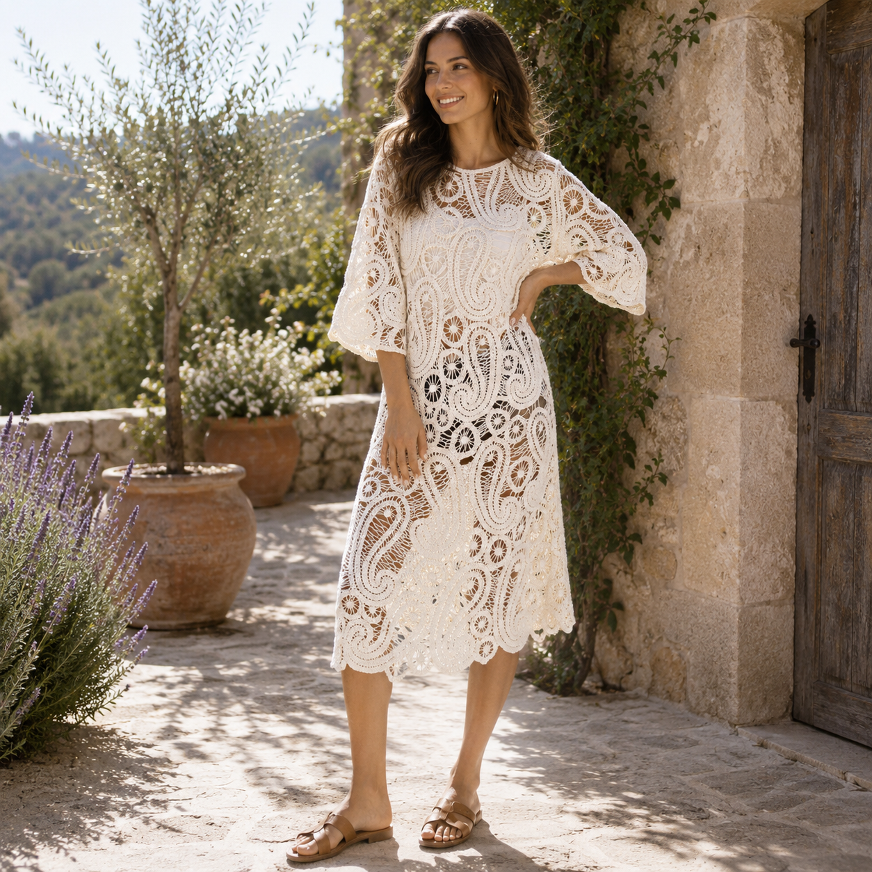 70156 Crochet Dress