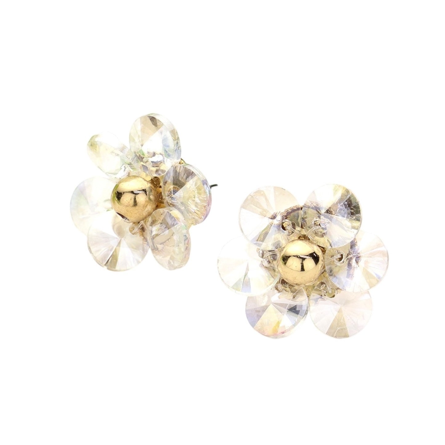 80160 Stone Flower Stud