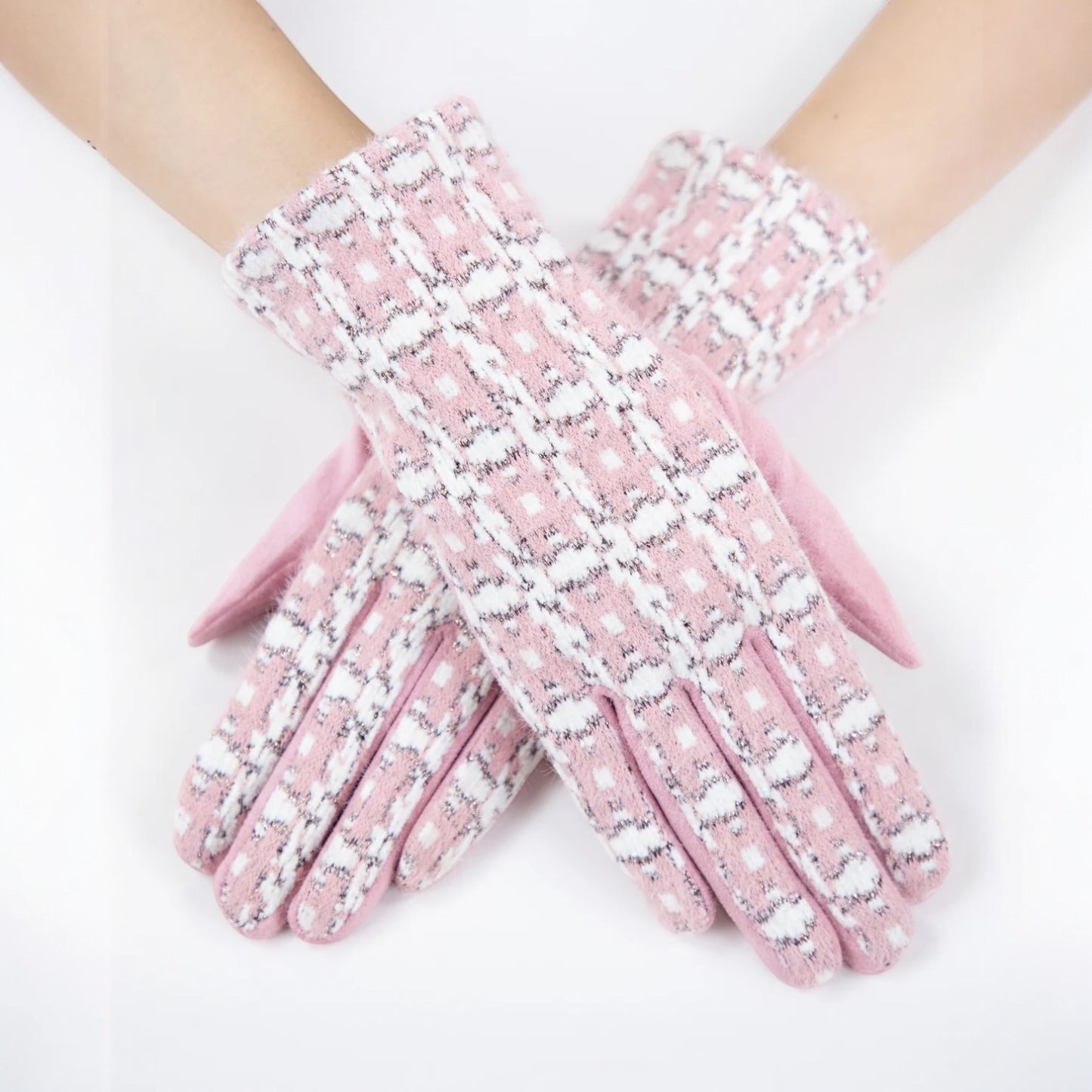 00114.7 Gloves - Plaid Tweed