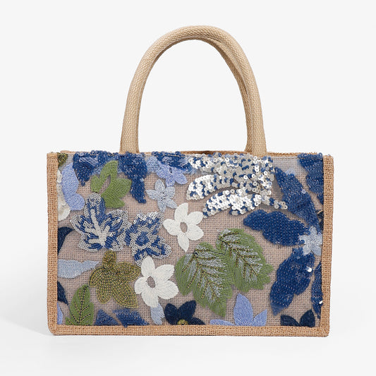 90038 Straw Sequin Bag