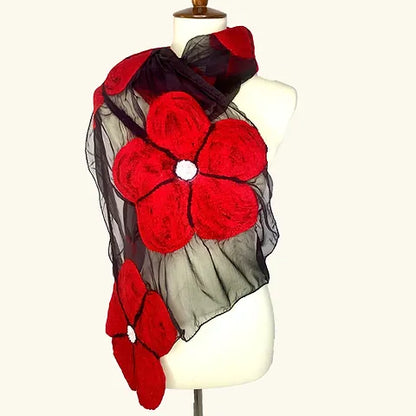 60021 Wool Flower Stole