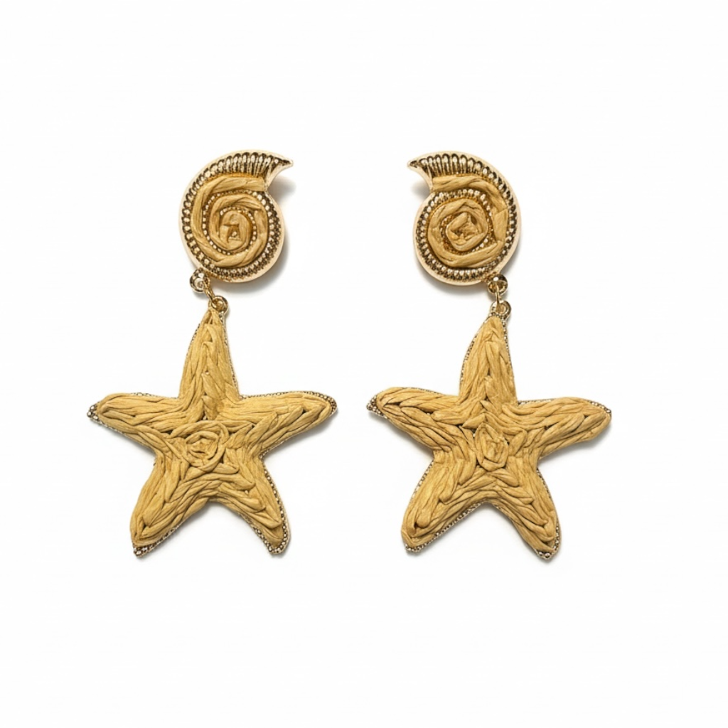 80187 Raffia Earrings