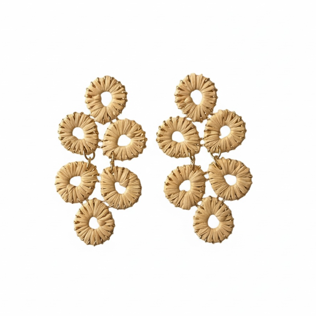 80187 Raffia Earrings